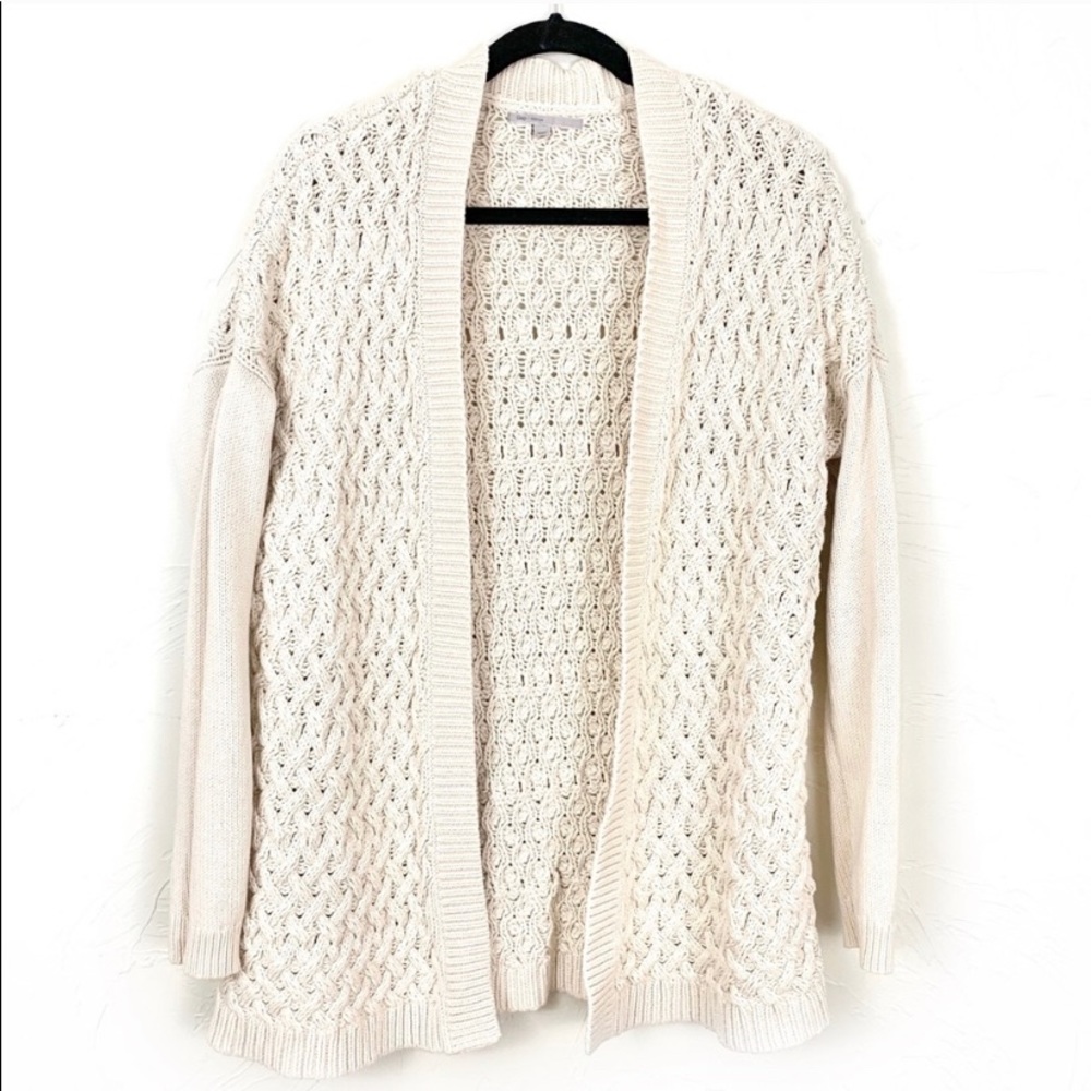 Gap Cream Knit Open Front Cardigan Medium - AS IS